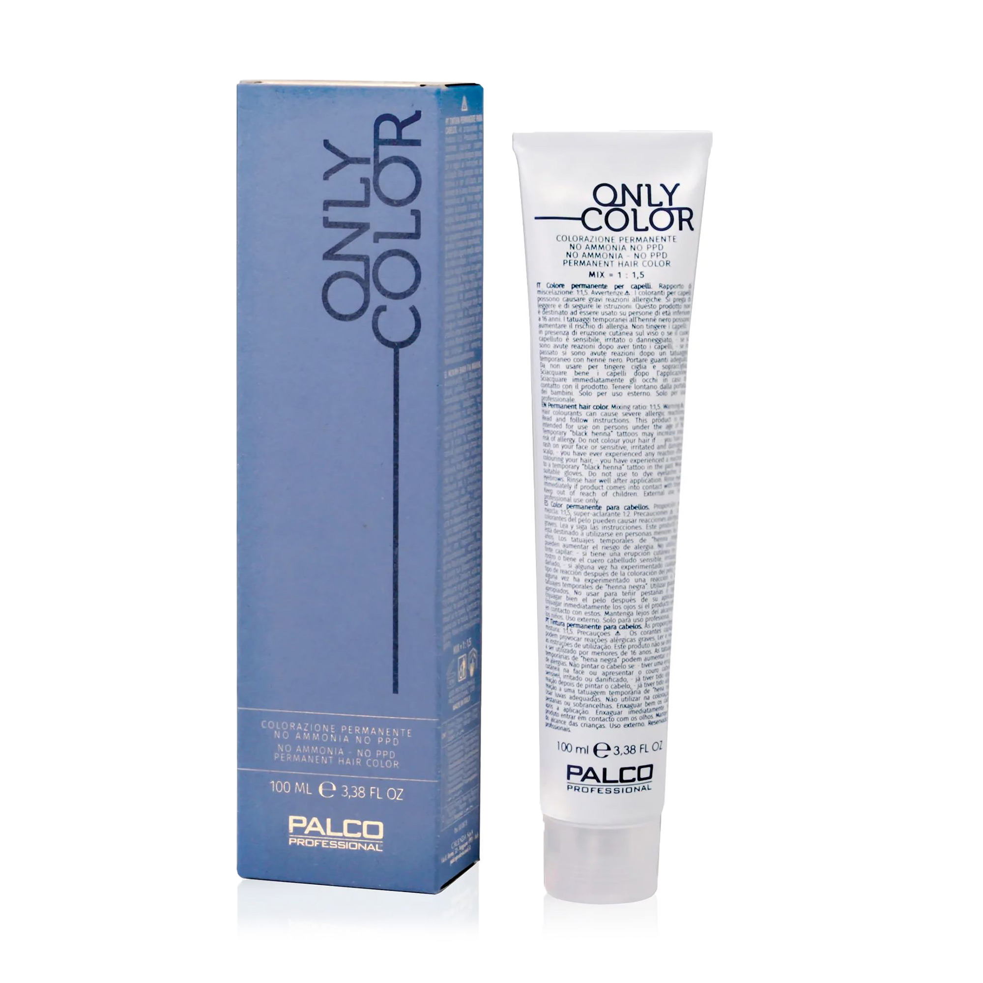Безаміачна крем-фарба для волосся Palco Professional Only Color 7.4 Блонд середній мідь, 100 мл